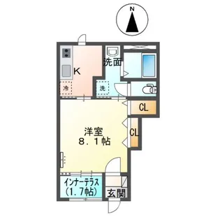 ファヴォーレⅡ【1階】の間取り