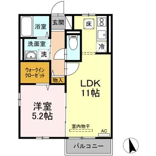 ノースウイング【1階】の間取り