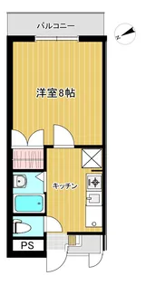 ハーモニー旗ヶ崎【310号室】の間取り