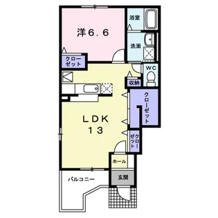 アルマーニ Ⅲ【1階】の間取り