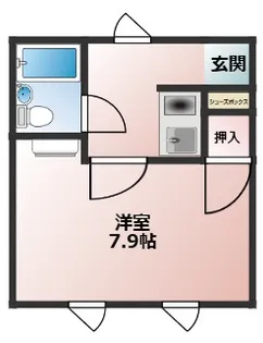 パルファン【A号室】の間取り