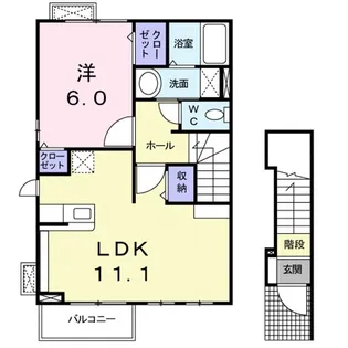 ポライトリー ケイ【2階】の間取り