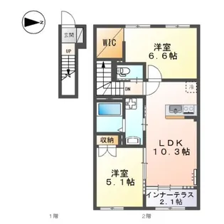 Merveille(メルヴェール)【2階】の間取り