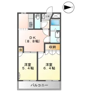 エレガントモレノ【2階】の間取り