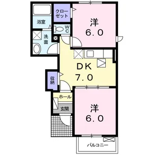 サンパティオⅠ【1階】の間取り