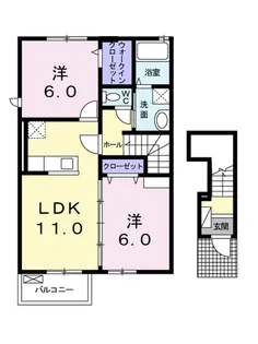 サンパティオⅠ【2階】の間取り