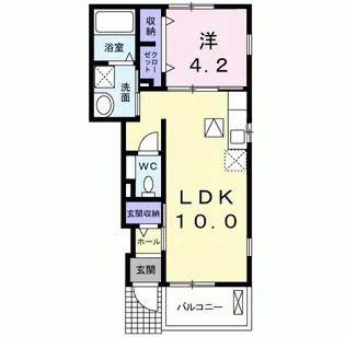 スーペリア A【1階】の間取り