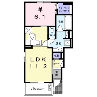 ベラ・ルーチェA【1階】の間取り