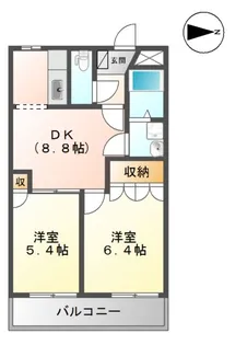 エレガントモレノ【2階】の間取り