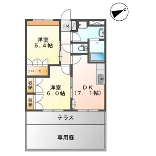ピュア・リーフ【1階】の間取り
