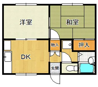アーバン錦町【203号室】の間取り