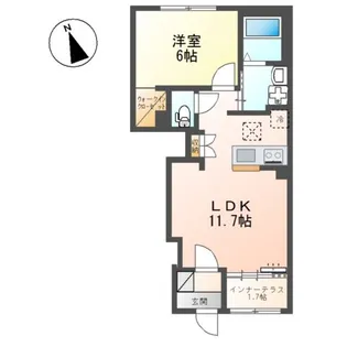 ベントルナータ【1階】の間取り