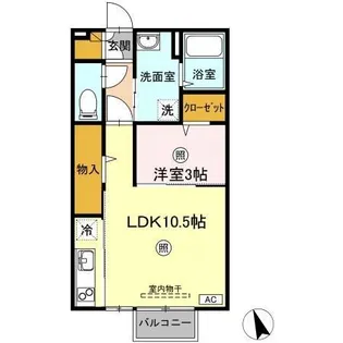 レセンテG・T【1階】の間取り