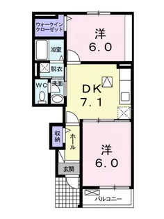 アンベリール Ⅰ【1階】の間取り