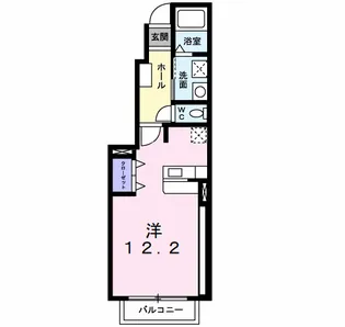 オリエント中島 A【1階】の間取り