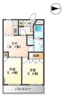 エレガントモレノ【1階】の間取り