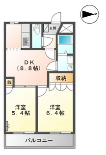 エレガントモレノ【1階】の間取り