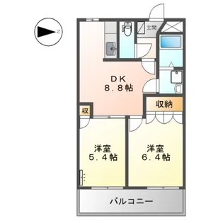 エレガントモレノ【2階】の間取り