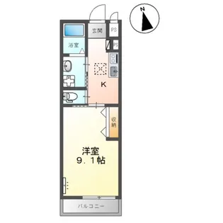 メゾン ド グラティア【1階】の間取り