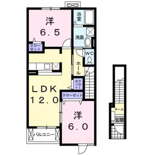 ピュール ジャンA【2階】の間取り