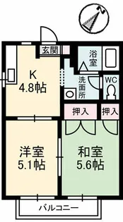 ピュアネス【2階】の間取り