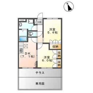 ライラック【1階】の間取り