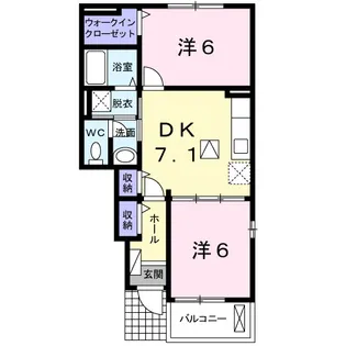 ラッフィナート A【1階】の間取り