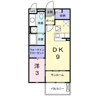 プラシード【1階】の間取り