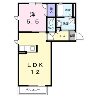 ハッピー・ハイツ【1階】の間取り