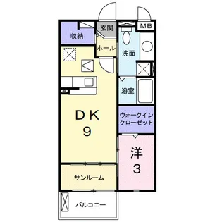 プラシード【1階】の間取り