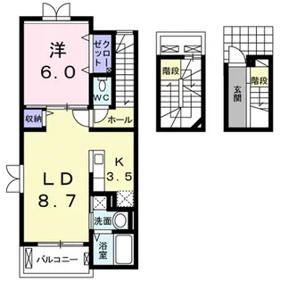 プログレス【3階】の間取り