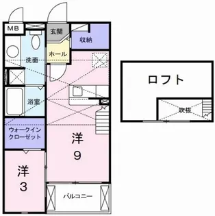 エクセルディアコートSKP.A【2階】の間取り