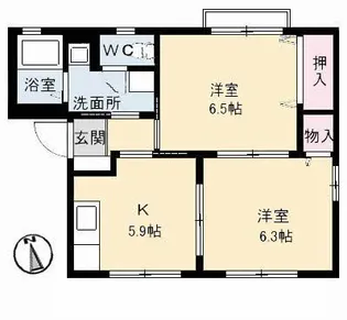 2Kの間取り画像