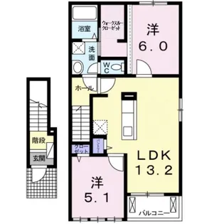 フレージュアルバ A【2階】の間取り