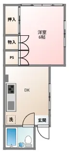 M’sパレス道笑町【1階】の間取り