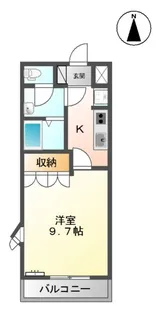 ピュアラK【2階】の間取り