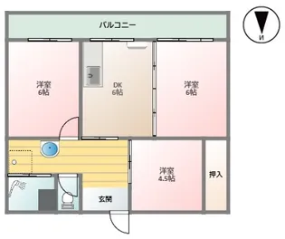 松浦マンション【105号室】の間取り