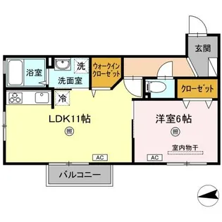 シュプレム【2階】の間取り