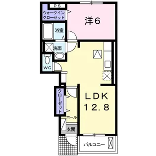 STARRY NOON Ⅱ(スターリーヌーン)【1階】の間取り