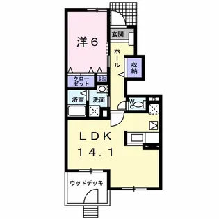 ソル デル フリオ B【1階】の間取り