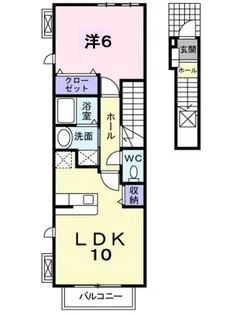 LAPINE(ラピーヌ)A【2階】の間取り