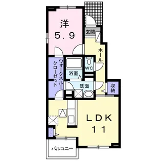 グラン オリーゴ【1階】の間取り