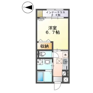 COAST LINE(コーストライン) 米子東【1階】の間取り