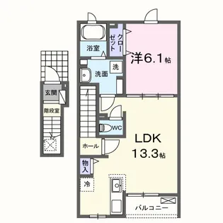 プレッソ エテルノ【2階】の間取り