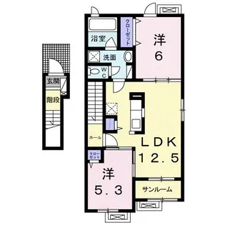エアリーガーデンⅣ【2階】の間取り