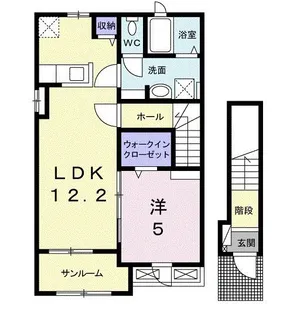 アンベリール Ⅴ【2階】の間取り