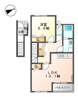 ケローネ【2階】の間取り