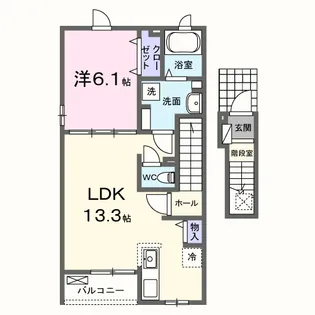 プレッソ エテルノ【2階】の間取り