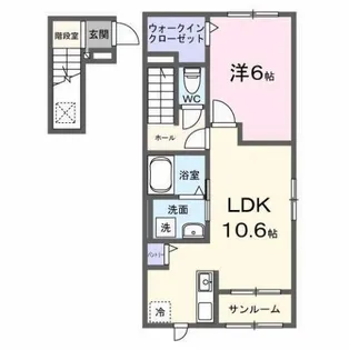 ガーデン【2階】の間取り