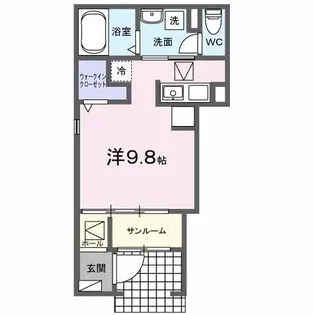 カーサ ルセス A【1階】の間取り